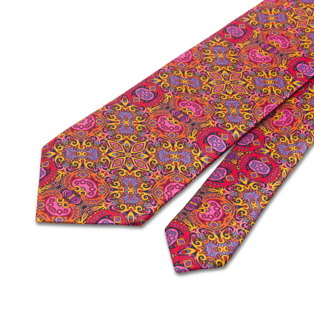 Multicolour King of Sicily Duchesse Silk Tie