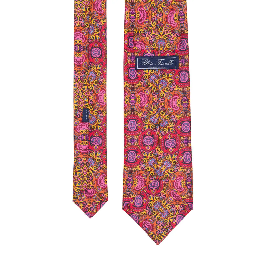 Multicolour King of Sicily Duchesse Silk Tie