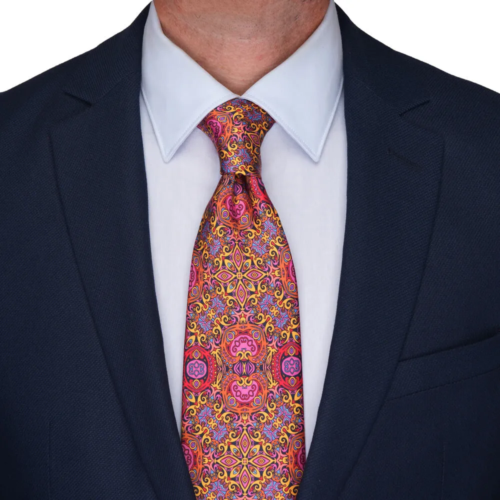 Multicolour King of Sicily Duchesse Silk Tie
