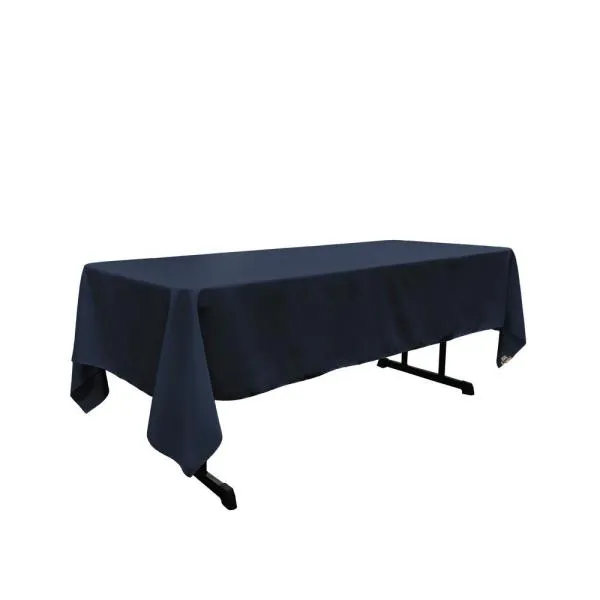 Navy Polyester Tablecloth