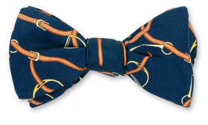 Navy Stirrups Bow Tie - B5576