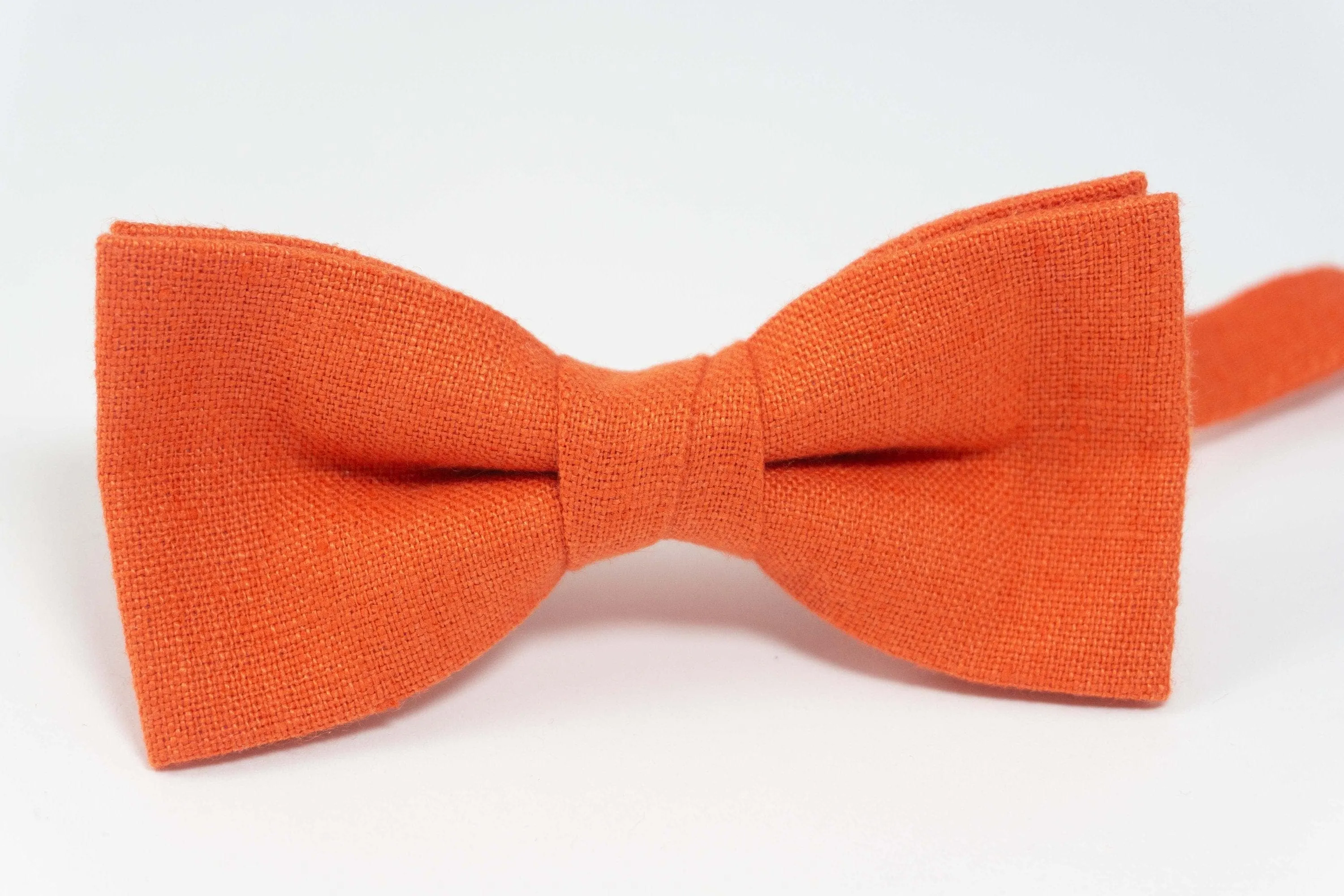 Orange bow ties for wedding | Mens orange bow tie