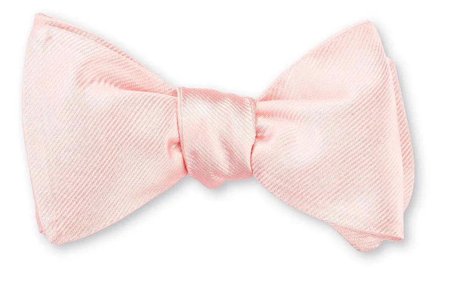 Pale Pink Derwin Repp Bow Tie - B5032