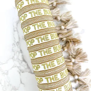 Pop The Bubbly Embroidered Bracelet