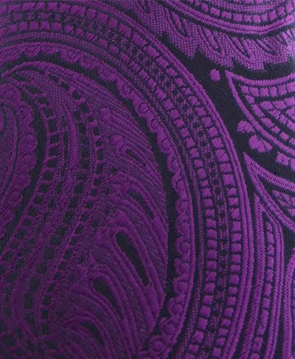 Purple Paisley Skinny Tie