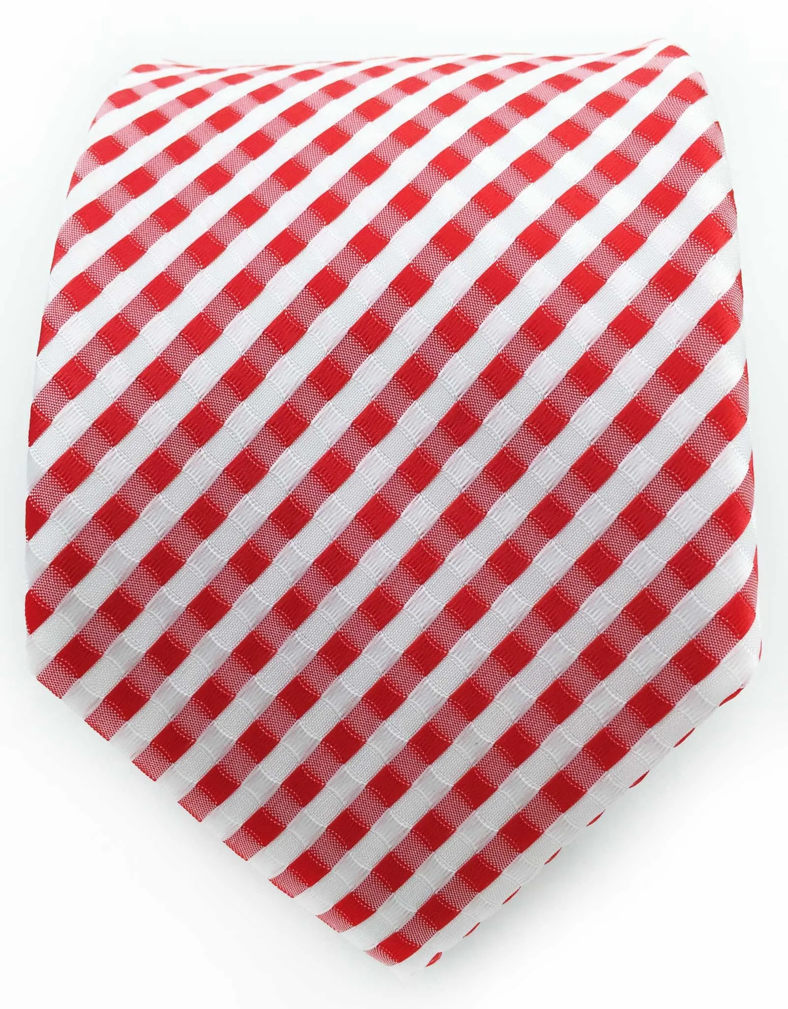 Red and White Seersucker Ties