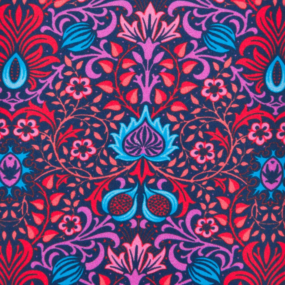 Red Medieval Forest Duchesse Silk Tie