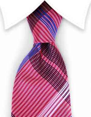 Red, White & Blue Plaid Tie