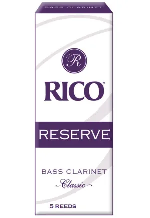 Rico Reserve Classic Bass Clarinet Reeds, Strength 3.5 , 5-pack