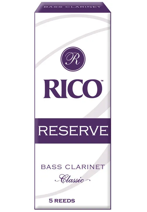 Rico Reserve Classic Bass Clarinet Reeds, Strength 3.5 , 5-pack