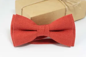 Rust Wedding Bow Tie - Perfect Men's Accessory for Special Occasions