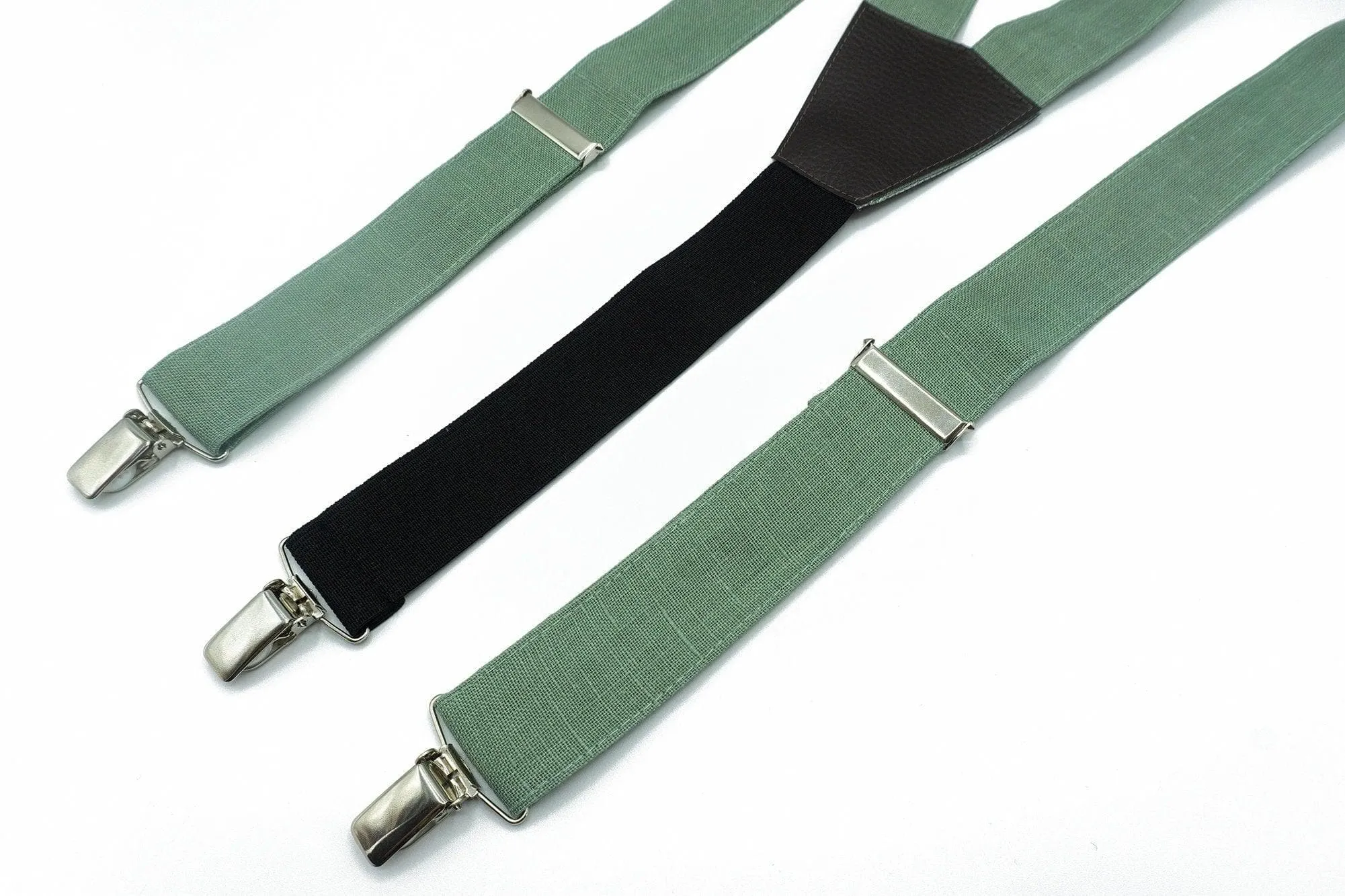 Sage Green Tie Set for Groomsmen and Weddings