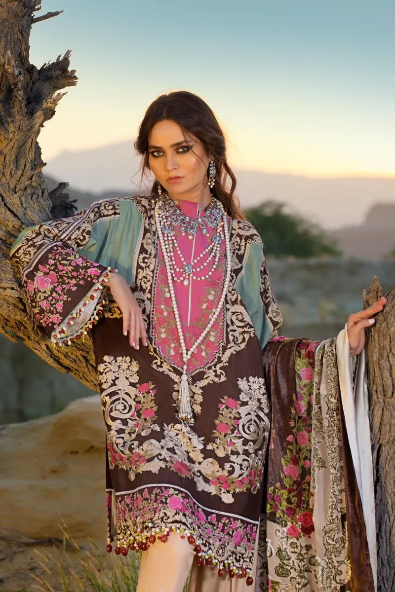 Sana Safinaz Winter Shawl Collection 2019 – 2B