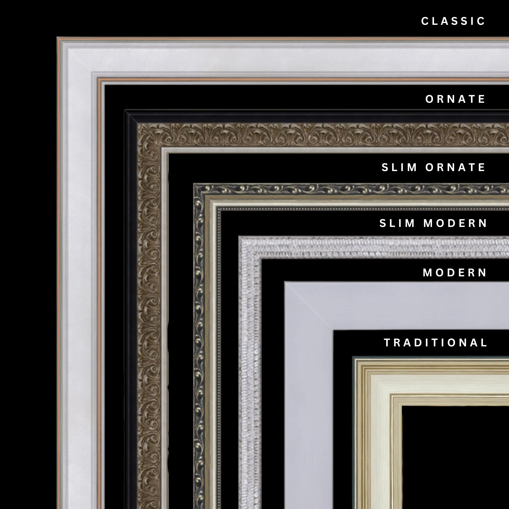 Silver 17x26 Picture Frame Ornate Traditional Classic Antique