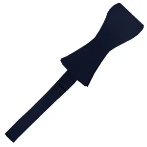 Solid Self-Tie Navy Blue Bow Tie