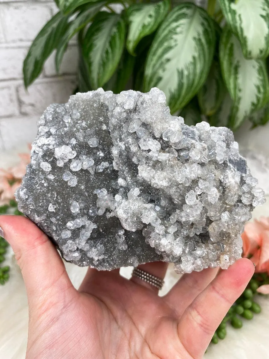 Sparkle Gray Calcite Clusters
