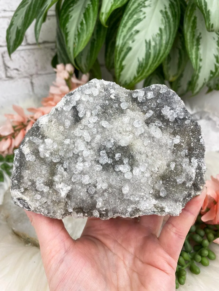 Sparkle Gray Calcite Clusters