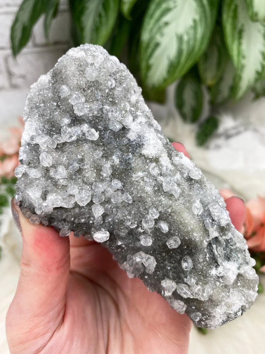 Sparkle Gray Calcite Clusters
