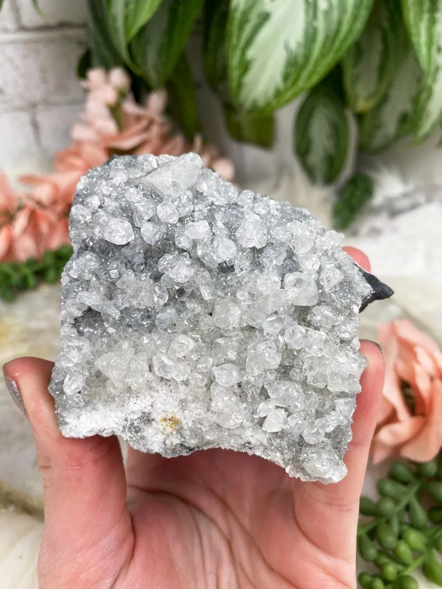 Sparkle Gray Calcite Clusters