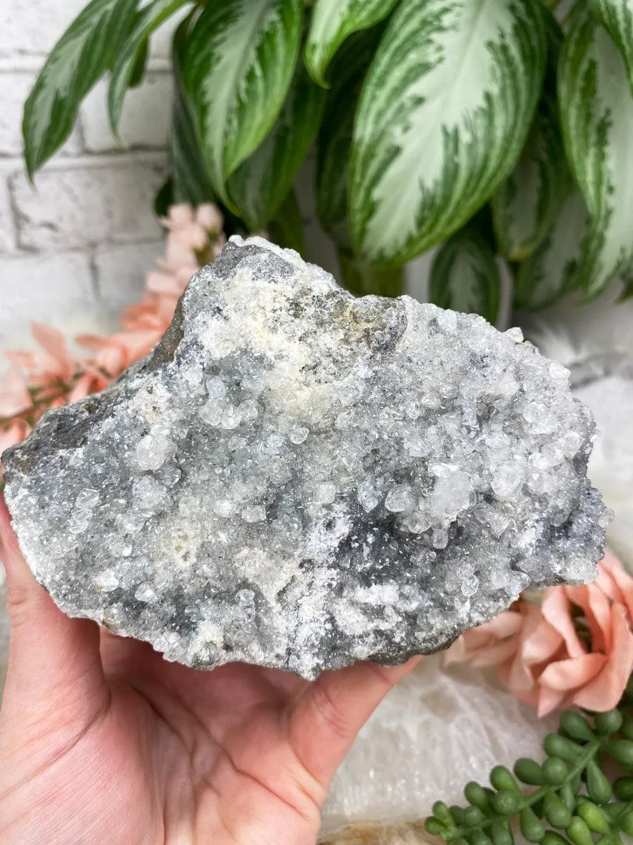 Sparkle Gray Calcite Clusters