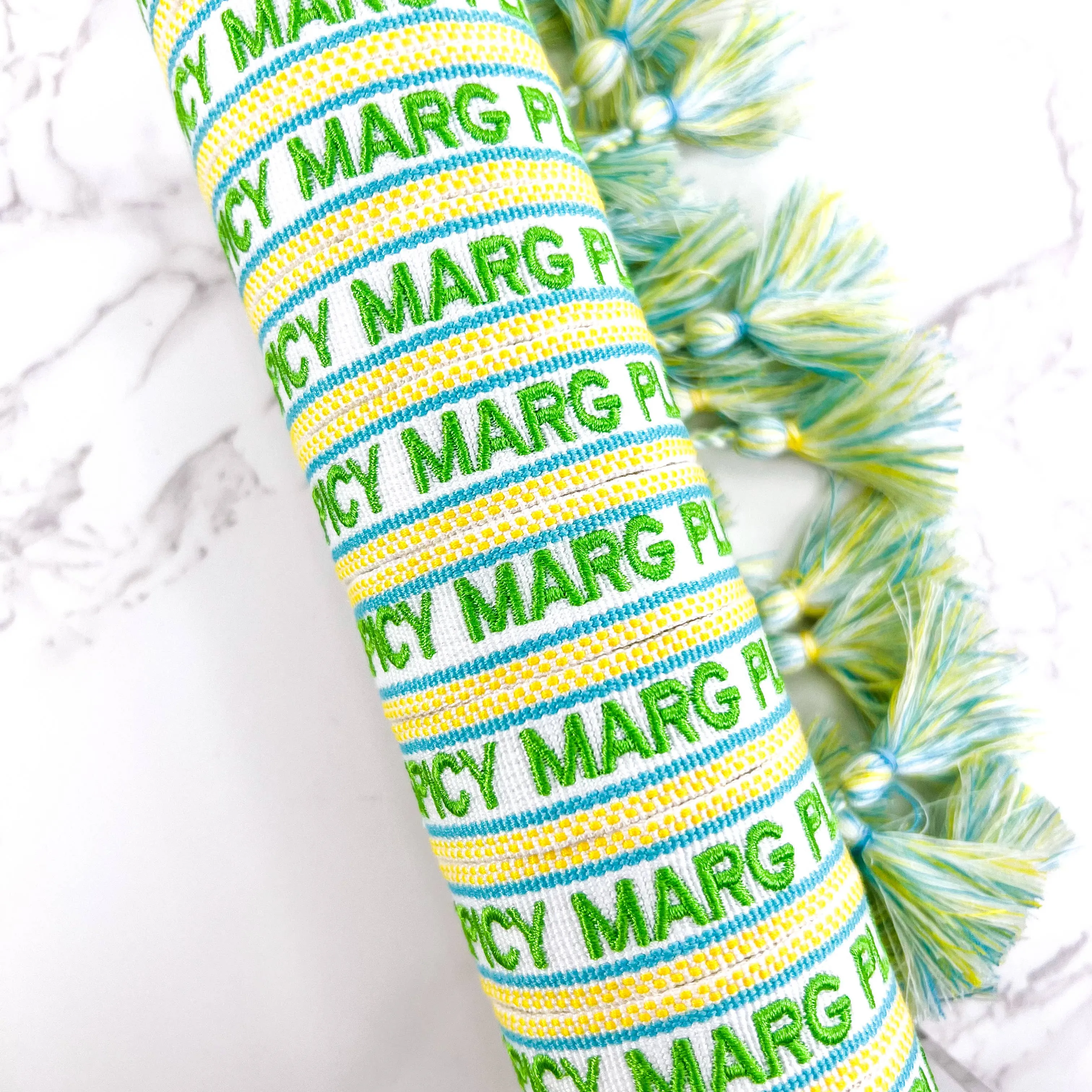Spicy Marg Please Embroidered Bracelet