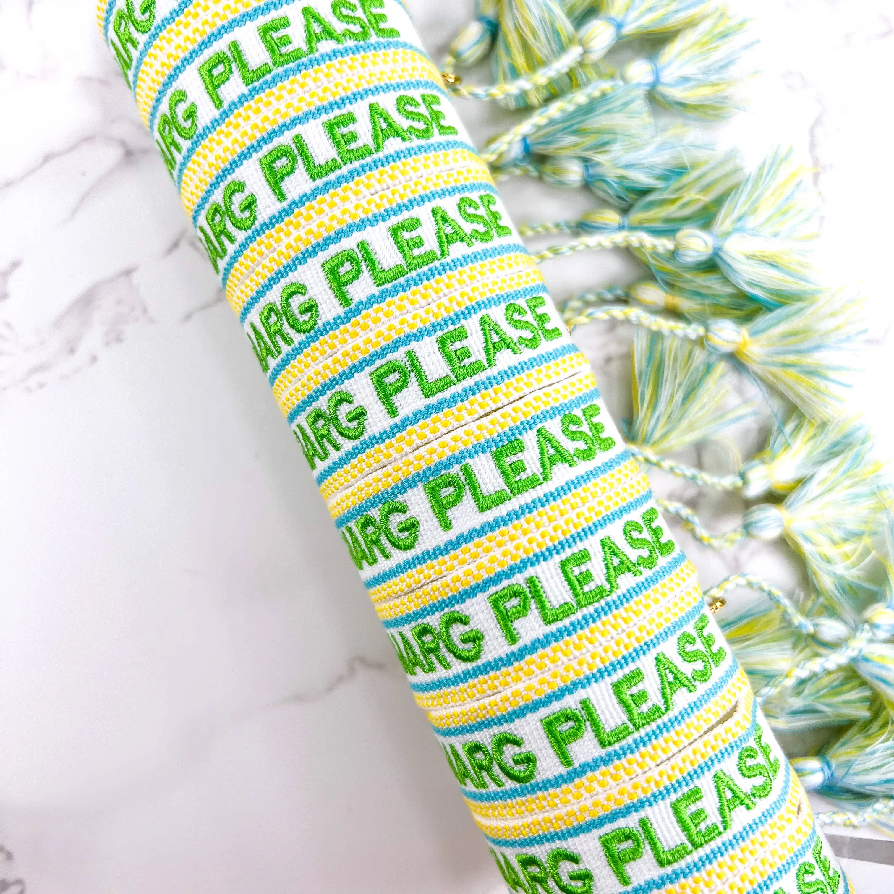 Spicy Marg Please Embroidered Bracelet