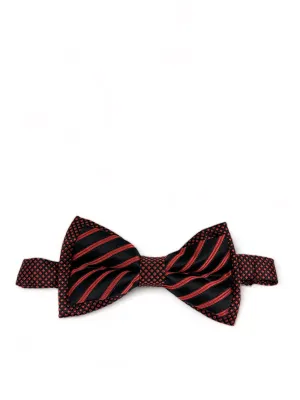 Steven Land Red and Black Bow Tie Set