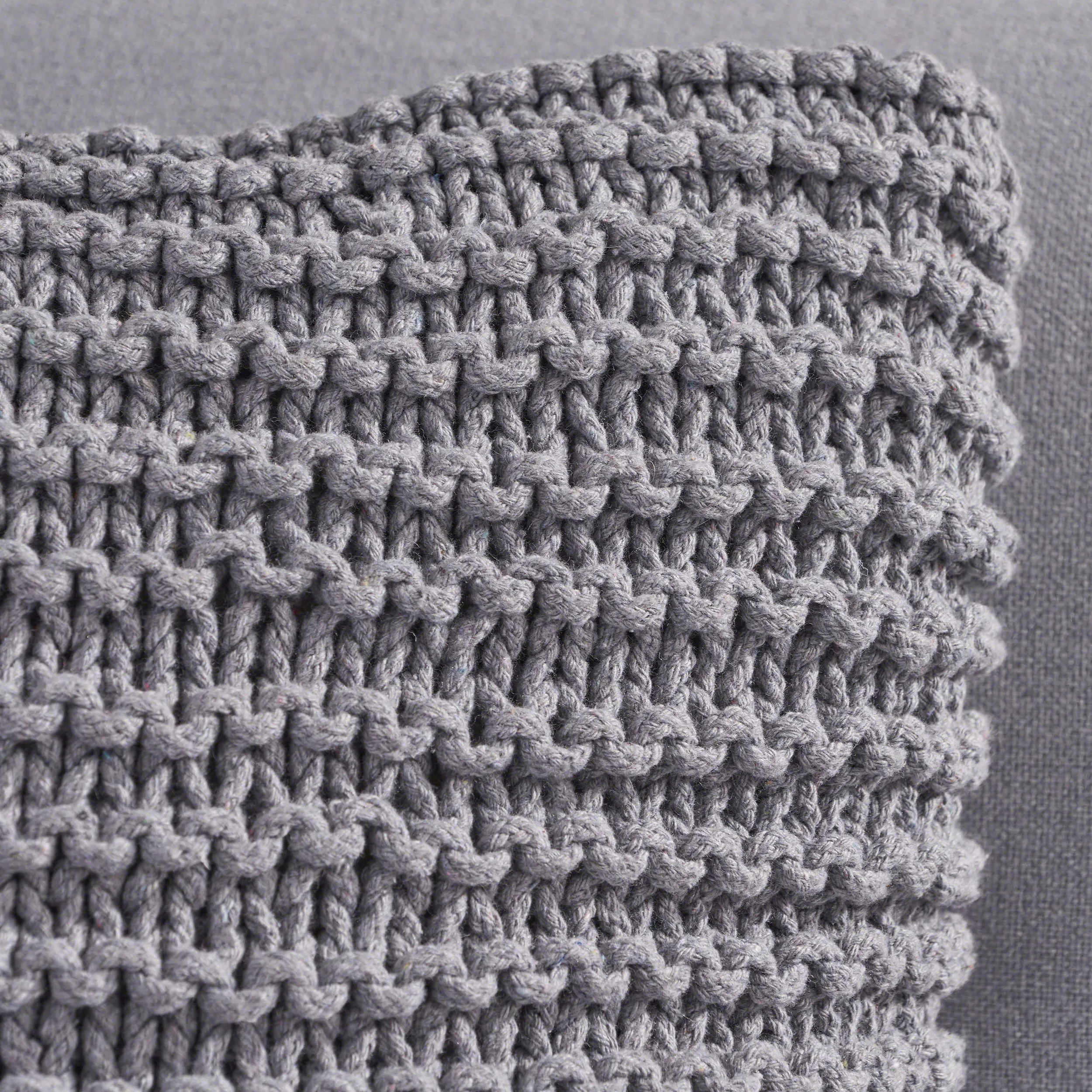 Tate Knitted Cotton Pillow