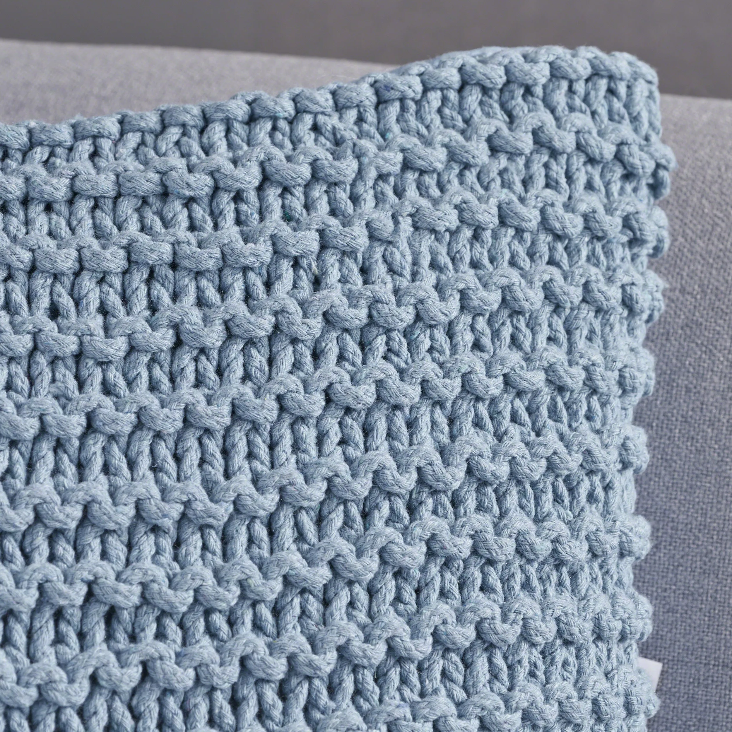 Tate Knitted Cotton Pillow