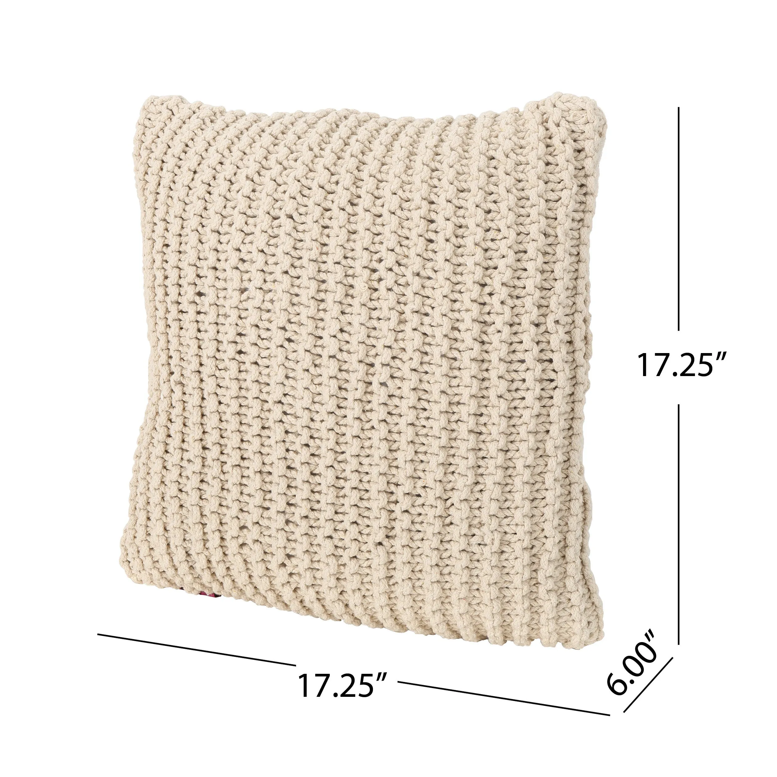 Tate Knitted Cotton Pillow