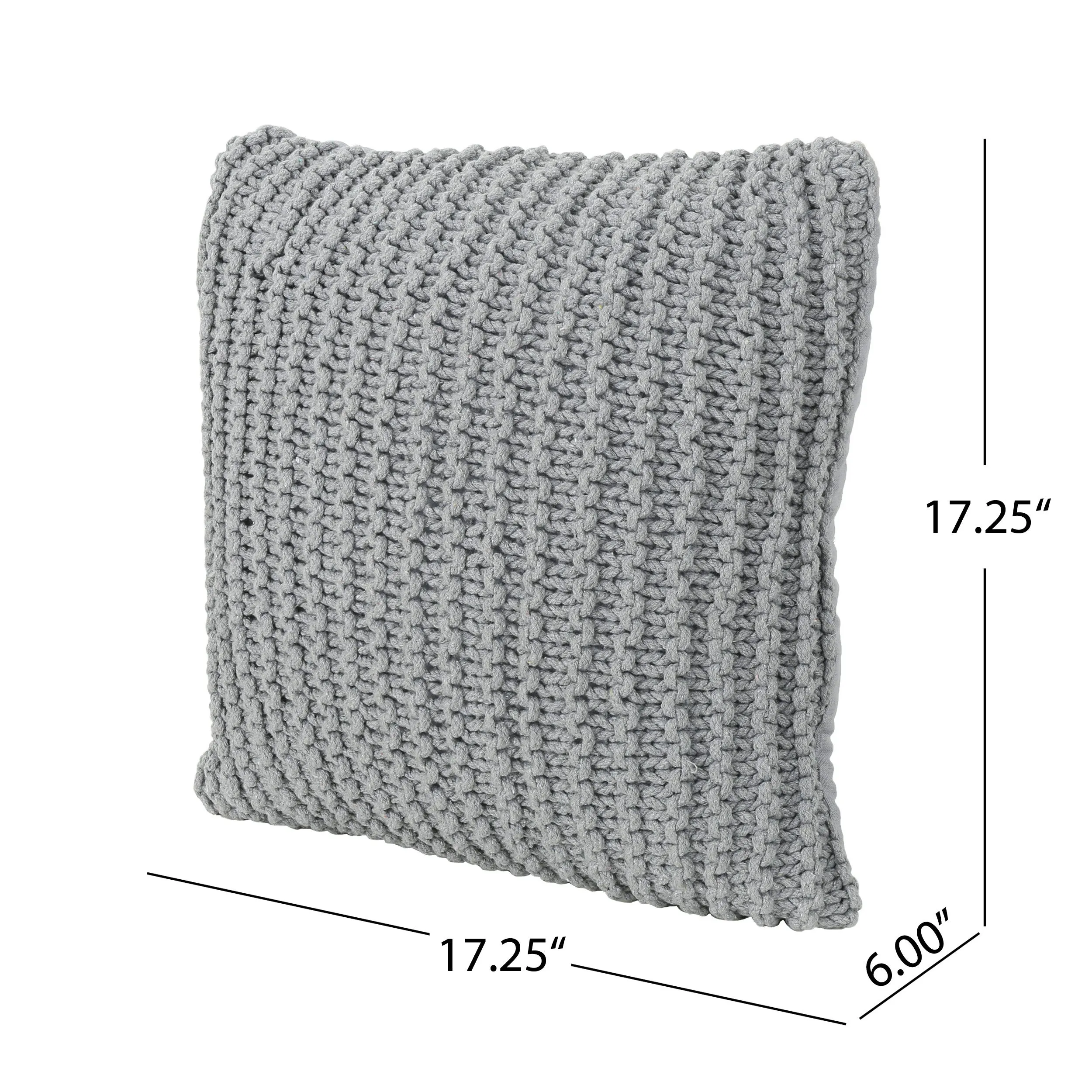 Tate Knitted Cotton Pillow