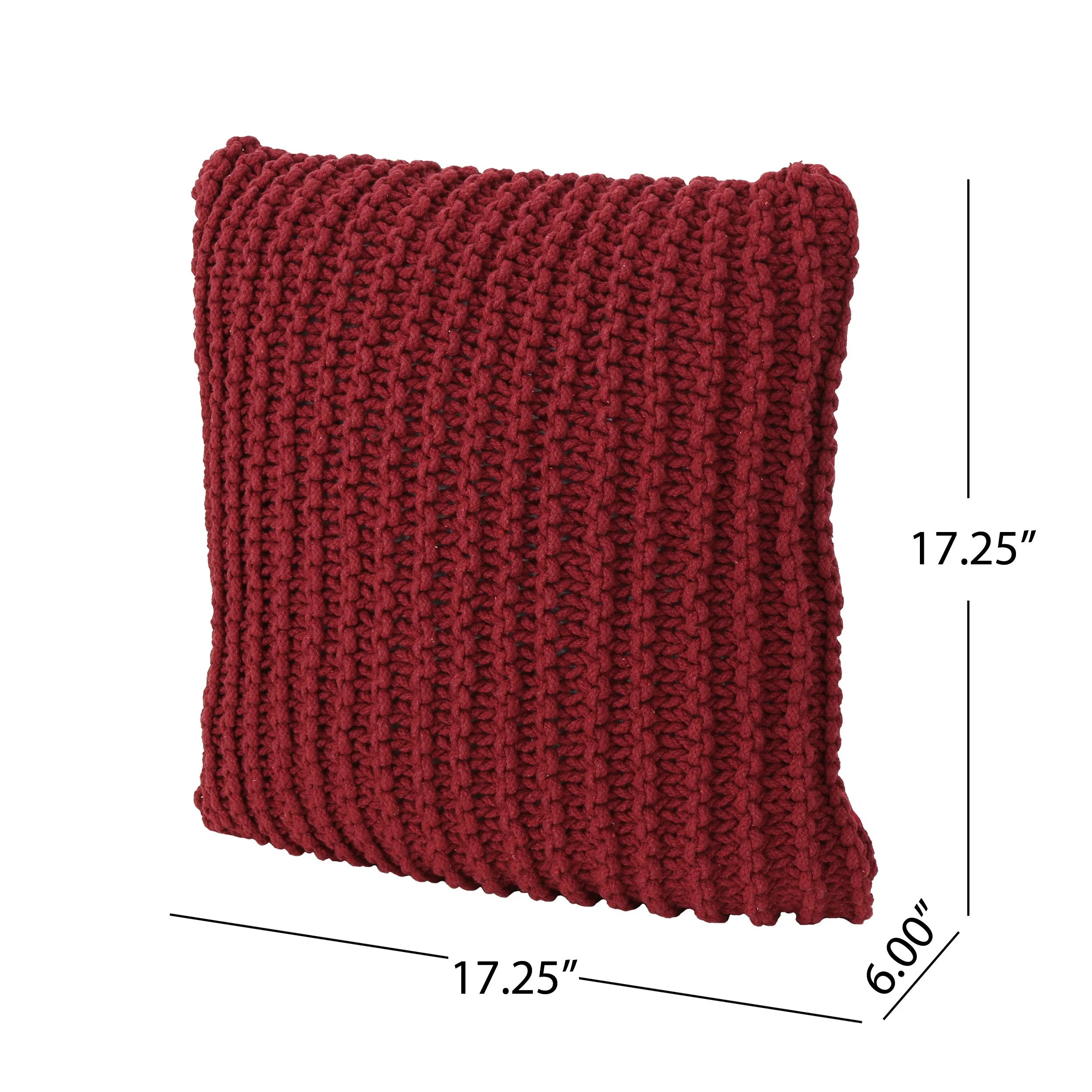 Tate Knitted Cotton Pillow
