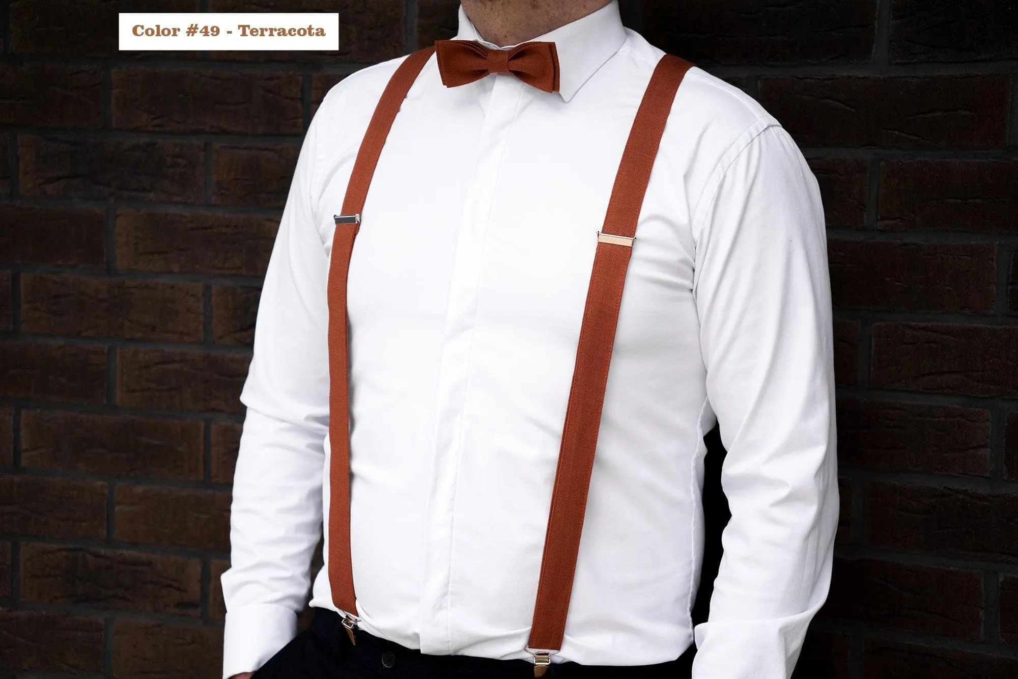 Teal tie for men |  batwing bow tie made from Linen