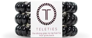 Teleties Hair Ties Jet Black
