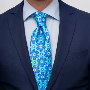 The Isola Bella Light Blue Duchesse Silk Tie