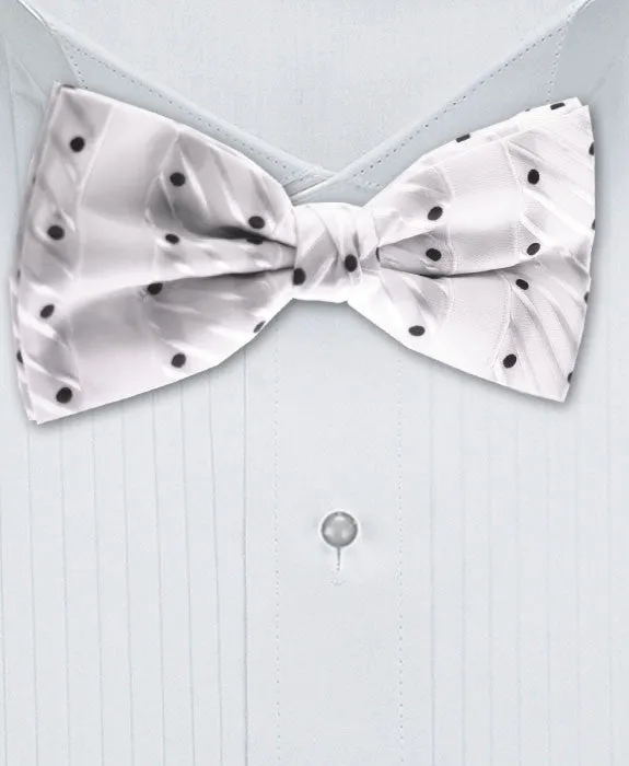 White & Black Bow Tie