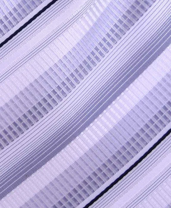 White & Silver Striped Necktie