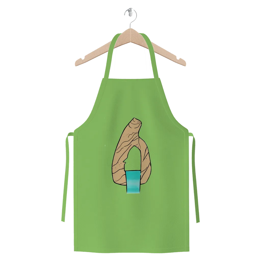 Yellow Rock with Water Premium Jersey Apron