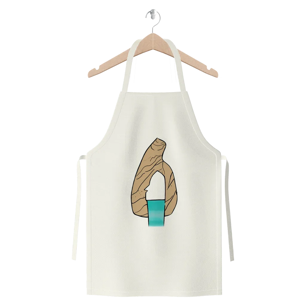 Yellow Rock with Water Premium Jersey Apron