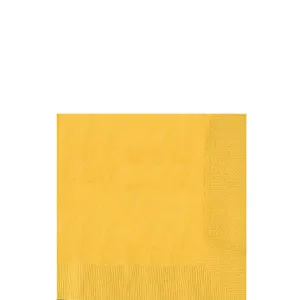 Yellow Sunshine Beverage Napkins | 40ct